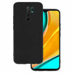 Tel Protect Liquid Air Case dėklas telefonui Xiaomi Redmi 9 juodas
