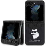 Karl Lagerfeld Saffiano Monogram Choupette Pin &uuml;mbris jaoks Samsung Galaxy Z Flip 5 - must
