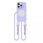 Tech-Protect MagNecklace MagSafe &Uuml;mbris with Lanyard jaoks iPhone 16 Pro - lilla