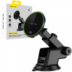 Blavec Automobilinis laikiklis BHC-04A Qi2.2 25W magnetinis su indukciniu krovimu do szyby (BHC04A-MWIB) juodas