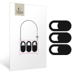 KAAMERA KATE TECH-PROTECT CAM FIT+ 3 TK. S&Uuml;LEARVUTI VEEBIKAAMERA KATE MUST