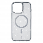 Cellularline Sparkle Mag &uuml;mbris seadmele iPhone 15 Pro, MagSafe'iga &uuml;hilduv, l&auml;bipaistev