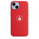 Dėklas "Silicone Case v2" skirtas iPhone 14 Plus / Red / su įpakavimu