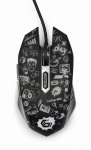 Optiline USB hiir must Gembird MUS-6B-GRAFIX-01