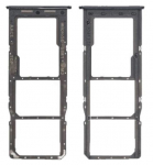 SIM kortelės laikiklis Samsung A13 A135/A137 Black originalus (service pack)