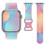 Silikoonrihm Apple Watch 42/44/45/49MM (97+110) vikerkaarev&auml;rviline