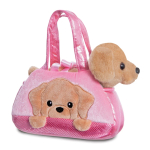 Fancy Pals PeekaBoo keskkonnahoidlik labradori pl&uuml;&uuml;slelu roosas kotis, 20 cm