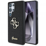 Guess Fixed Glitter Big 4G Metal Logo &uuml;mbris jaoks Samsung Galaxy S25 Ultra must
