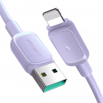 Joyroom Multi-Color Series A14 Lightning / USB-A 2.4A 1.2 m kaabel - purple