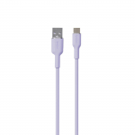 Puro Soft USB-A - USB-C Kaabel 1.5m - lilla
