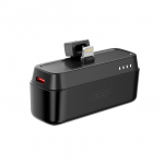 XO power bank mini PR244 20W 5000 mAh su "Lightning" jungtimi, juodas