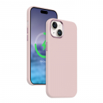 Crong Color Cover LUX Magnetic &uuml;mbris seadmele iPhone 15 Plus, MagSafe'iga &uuml;hilduv, roosa