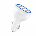 Autolaadija Dudao "R7S" Valge 18W (3xUSB)