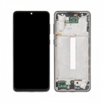 Ekranas skirtas Samsung A336 A33 5G su rėmeliu / Black / HQ