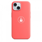 Telefono dėklas "Silicone Case v2" iPhone 15 / Guava / su pakuote