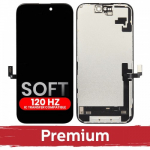 Ekranas skirtas iPhone 16 juodas (SOFT OLED / Stable 120Hz / Premium) *Self-Diagnosable*