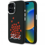 Karl Lagerfeld silikoonist &uuml;mbris s&uuml;dame logoga MagSafe iPhone 16 - must