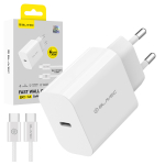 Blavec BC-14 GaN4 30 W USB-C PD/QC toiteadapter USB-C&ndash;USB-C kaabliga, 3 A, valge