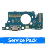 Charger Port Compatible With Samsung A276 A27 5G with Flex / Plata (Service Pack)