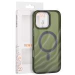 Tecto Shield Desert Mag &uuml;mbris mudelile iPhone 16 Pro Max 6,9", tume oliivroheline