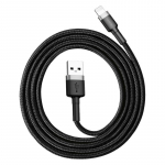 Baseus Cafule USB-A - Lightning kaabel, 2.4A, 1.0 m, hall-must, CALKLF-BG1