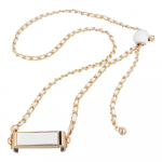 Grandinė / Virvė su laikikliu GLAMOUR tinka visiems modeliams 80mm maks. plotis BALTA