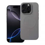 SILIKONINIS MAGNETINIS DĖKLAS (didelė skylė) suderinamas su MagSafe IPHONE 16 Pro titano pilkas