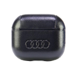 Audi Leather Big Logo &Uuml;mbris jaoks AirPods 3 - must