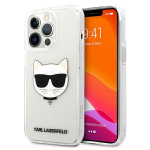 Karl Lagerfeld Choupette Head Case iPhone 13 Pro Max jaoks - L&auml;bipaistev