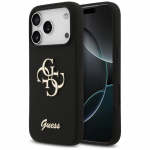GUESS &uuml;mbris jaoks IPHONE 17 Pro GUHCP17LSC4GSMK (Silicone W/ Big 4G Script) must