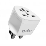 SBS UK Travel Adapter - Universal - White