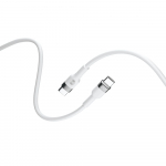 Forever Paindlik kaabel USB-C - USB-C 1,0 m 60W valge