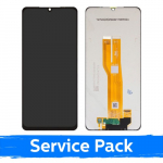 LCD ekranas suderinamas su Samsung A075 A07 (2022) juodas (Service Pack / Aftermarket)(NF versija)