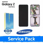 Ekranas skirtas Samsung F731 Z Flip5 (INNER) su rėmeliu / Lavender / (Service Pack)
