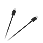 USB-C&ndash;USB-C-kaabel, 100 cm, must