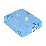 PREMIUM puuvillane raskustekk lastele, 100 x 150 cm, 4 kg, kosmosemustriga