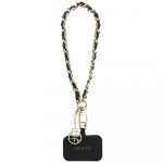 GUESS hand strap GUOUCHSAMC4K (Saffiano Chain Strap 4G Charm) must