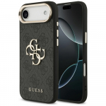 GUESS &uuml;mbris jaoks IPHONE 17 Air GUHCP17M4GMGCGR (PU W/ Big 4G Classic Logo) kuldne must