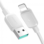 Joyroom Multi-Color Series A14 Lightning / USB-A 2.4A 1.2 m kaabel - valge
