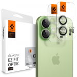 Spigen Optik Pro GLAS.TR &rdquo;EZ FIT&rdquo; Camera Cover 2-pack jaoks iPhone 16 / 16 Plus / 17 - roheline