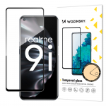 Wozinsky Full Glue eriti tugev raamiga karastatud t&auml;isekraanikaitseklaas Oppo A76 / Oppo A36 / Realme 9i-le, sobib &uuml;mbrisega, must