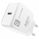 Cellularline The One USB-C Power Delivery v&otilde;rgulaadija, 30 W, valge