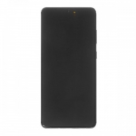 LCD ekranas suderinamas su Samsung G985 S20 Plus su rėmeliu / Cosmic Grey / (Atnaujinta: Telemax) (Apdegusios ikonos baltame fone)