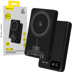 Blavec Power Bank 10000mAh BJ-03 Slim 13,5mm - Type C - 22,5W magnetic Magsafe 3 in 1 (PBBJ03-MC10B) black aluminum