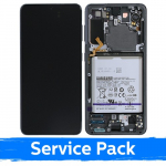 Samsung G991 S21 LCD-ekraaniga, raamiga / Phantom Grey / (Service Pack) + AKU KAASAS