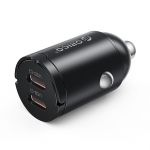 Orico MiniRing 30W 2x USB-C autolaadija - must