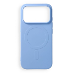 Case for iPhone 18 Pro / 17 Pro Silicone Mag Cover compatible with MagSafe (big hole) light blue