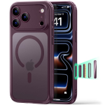 ESR Classic Hybrid MagSafe &uuml;mbris iPhone 18 Pro / 17 Prole &ndash; tume kirsipunane