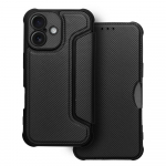 RAZOR knygos tipo dėklas telefonui IPHONE 16 Plus juodas