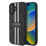 Guess 4G Printed Stripes MagSafe &uuml;mbris jaoks iPhone 16 Plus - must
